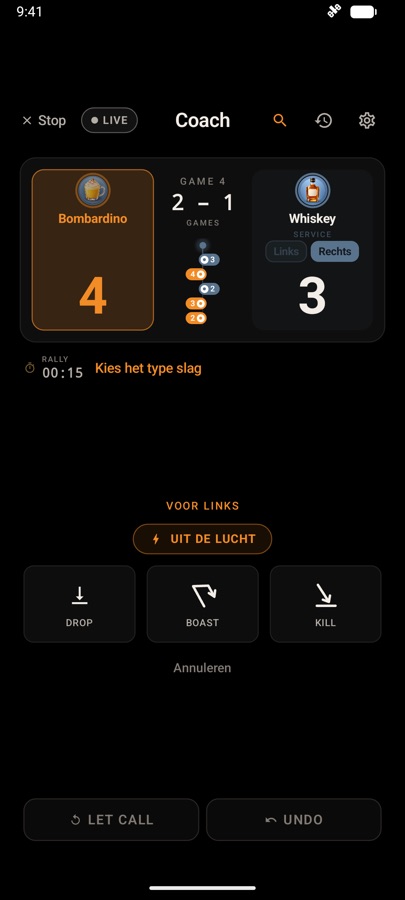 Slag kiezen met Uit de lucht
