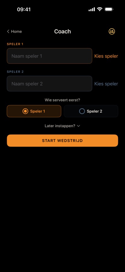 Coachwedstrijd starten